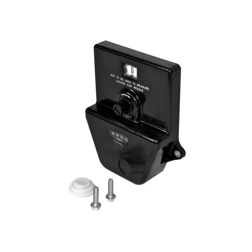 Compteur de gallon pour la pompe à main de la série 100.  Va à 20 Gallons.  Totalisateur à 4 chiffres (9 999).  Précision ±5 %.