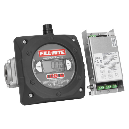 23 à 151 LPM Digital Pulse Output Meter.  Exactitude de ±1,25 %.  Flux de gauche à droite.  Fil BSPT 11/2"