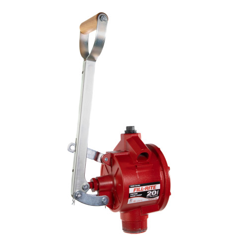 20 GPM, Piston Hand Pump, Vacuum Breaker.  No Accessories.  1" NPT Suction Port, 2" NPT Tank Mount, 3\4" NPT Discharge.