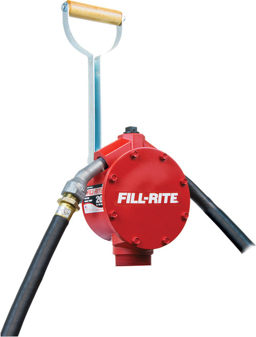 PG250 - 20 GPM, PISTON HAND PUMP, 3/4" X 8' HOSE, NOZZLE SPOUT PG250 - 20 GPM, PISTON HAND PUMP, 3/4" X 8' HOSE, NOZZLE SPOUT