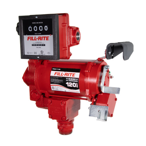 110 LPM, 115/230V AC 50/60 Hz Super High Flow Pump, 1" Décharge, Pas d’accessoires, 901CL Litre Meter, Tous les fils NPT, DIESEL SEULEMENT.