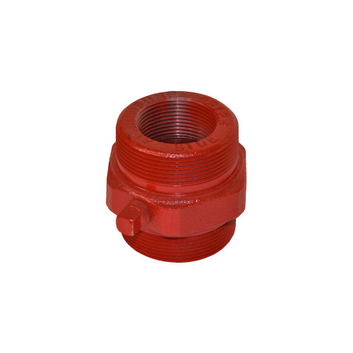 Bung Adaptor Kit For 700 and 300 Series Pumps.  The Two Male Threads are 2" NPT, and the Suction Pipe Port Thread is 1¼" NPT.  Has ¼" NPT Port in Side for Use with the KIT700AS Anti-Siphon Kit.