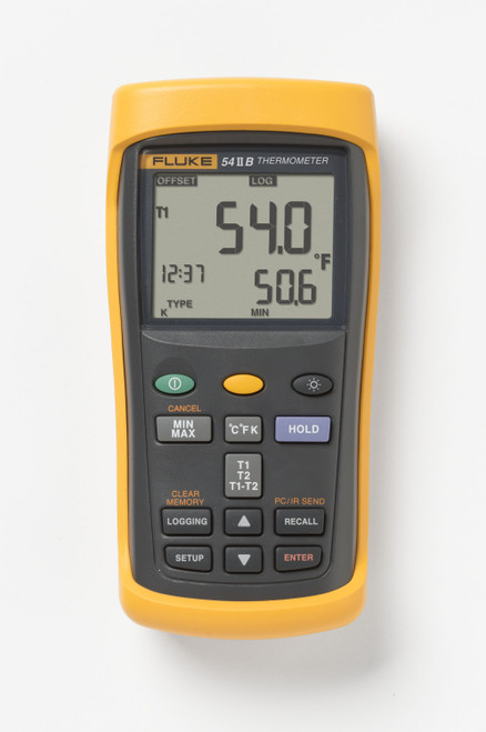 DUAL INPUT THERMOMETER W/ USB RECORDING  60HZ NOISE REJECTION - MODEL #54-2-B