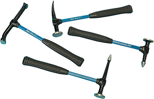 PG306 - 4-PC BODY AND FENDER REPAIR HAMMER SET WITH FIBERGLASS HANDLES