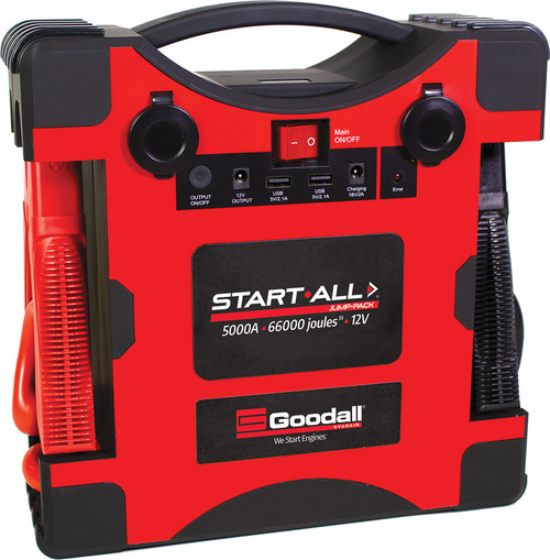12V START-ALL® JUMP STARTER, 5000A, 66000 5S JOULES