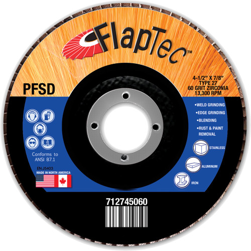 PG119 - 4.5" FLAP 60G ZEE TY 29F 5/BOX