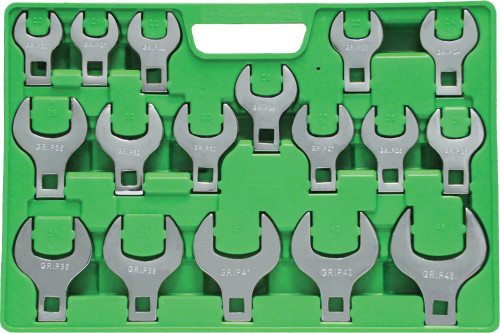PG157 - ENSEMBLE DE CLÉS À PIED D’OIE GÉANTES MÉTRIQUES DE 16 PIÈCES, 20 MM-46 MM