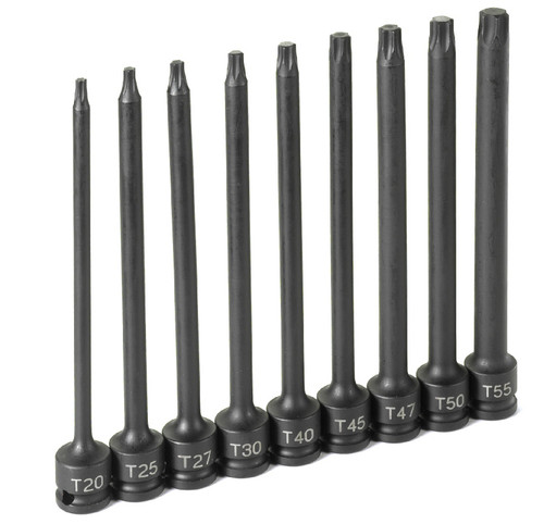 3/8" Drive 9 Pc. 6" Length Internal Star Set