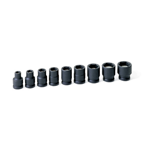 PRISE 3/8" Ensemble de douilles à chocs magnétiques de 9 pièces