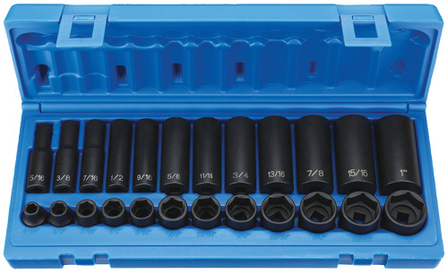 PG142 - PRISE 3/8" ENSEMBLE D’IMPACT STANDARD ET À LONGUE LONGUEUR