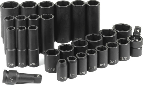 PG135 - 1/2" DRIVE 28 PC. STANDARD/DEEP SET