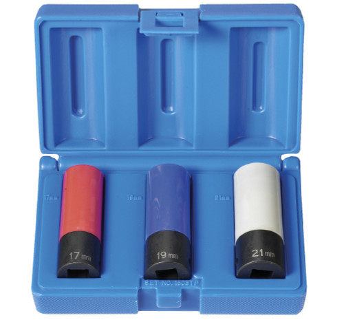 1/2" Drive 3 Piece E.T.W. Wheel/Nut Protector Set