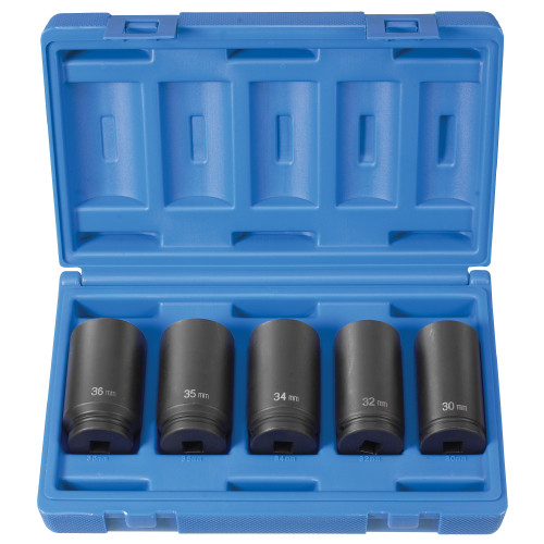 1/2" Drive 5 Piece Spindle Nut Set