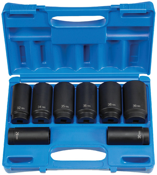 PG363 - 1/2" DRIVE 8 PC. SPINDLE/AXLE NUT SET - 12 POINT PG363 - 1/2" DRIVE 8 PC. SPINDLE/AXLE NUT SET - 12 POINT