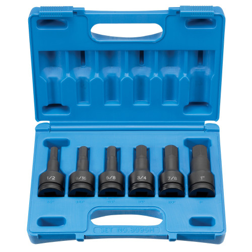 3/4" Drive 6 Piece Hex Driver Set