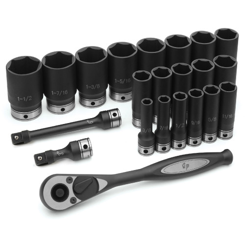 1/2" Dr. 22pc Fractional Deep Duo-Socket Set - 6 Pt.