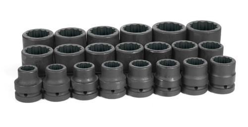 1 » Dr. 21 Pc. Ensemble fractionnaire 3/4 » à 2 » - 12 Point 1 » Dr. 21 Pc. Ensemble fractionnaire 3/4 » à 2 » - 12 Point