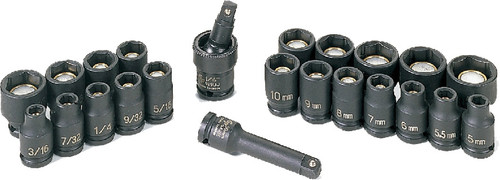 1/4" DR. 23 PC. LONGUEUR STANDARD SAE/MET. ENSEMBLE MAGNÉTIQUE 1/4" DR. 23 PC. LONGUEUR STANDARD SAE/MET. ENSEMBLE MAGNÉTIQUE