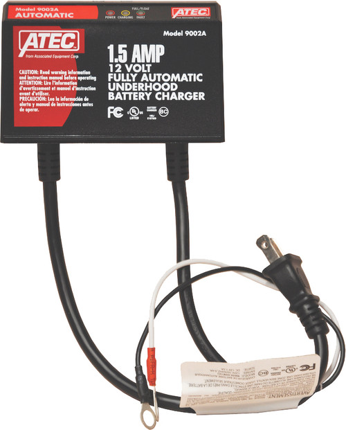 ATEC UNDERHOOD SWITCH MODE AUTOMATIC CHARGER/MAINTAINER, CEC, 12V 1.5A