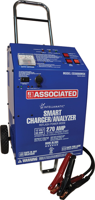 PG385 - CHARGEUR INTELLIGENT INTELLAMATIC® 12V 60A, ASSISTANCE AU VILEBREQUIN 270A, 70A POW. APPROVISIONNEMENT, MEM. PORT SAVE, CÂBLE OBDII