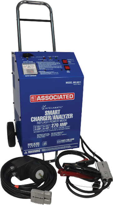 PG385 - Chargeur intelligent intellamatic® 12/24V 70/35A, 270A DE MANIVELLE, 70A POW. APPROVISIONNEMENT, 13 PI. OTAN BOUCHON