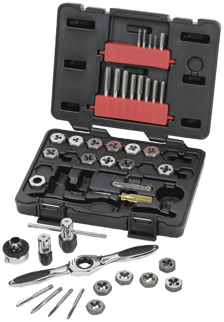 PG129 - GW 3886 SET RAT TAP & DIE MET 40PC