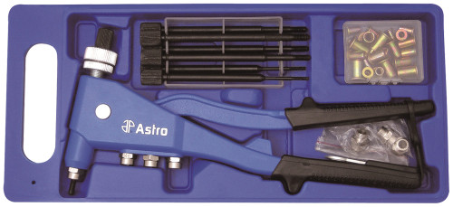 PG308 - PROFESSIONAL HAND RIVET NUT KIT SAE & METRIC WITH RIVET NUTS