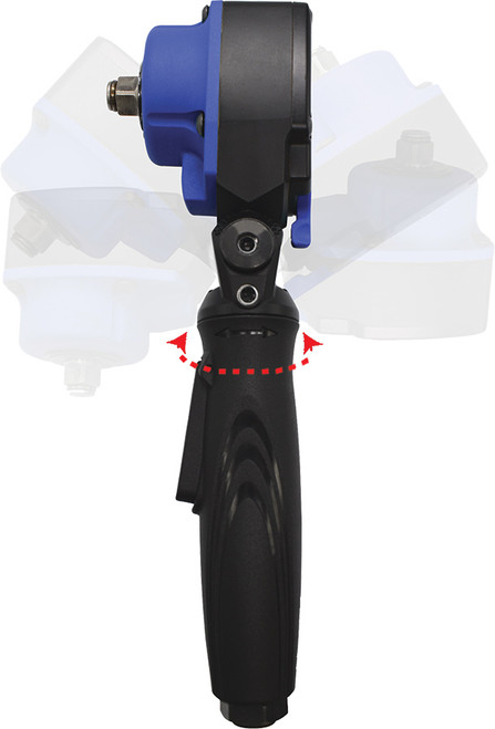 3/8" DRIVE NANO FLEX-HEAD ANGLE IMPACT WRENCH, 400 FT-LBS