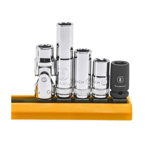 SET SKT 1/4DR 8MM 5PC