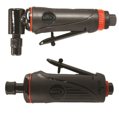 ONYX 2pc Die Grinder Kit with 1/4" 90° Angle Die Grinder   AND  1/4" Medium Die Grinder