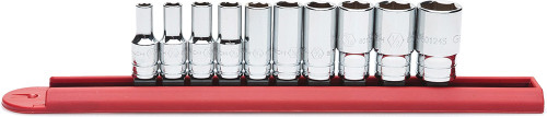 PG145 - SET SOCKET MID LENGTH 1/4DR 6PT 10PC SAE