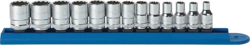 PG146 - SET SOCKET STANDARD METRIC 1/4DR 12PT 13PC