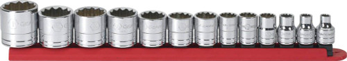 PG145 - SET SOCKET STANDARD SAE 3/8DR 12PT 13PC