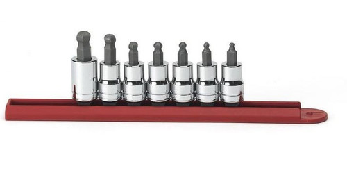 SET HEX BALL STD SAE 3/8DR 1/8-3/8 7PC