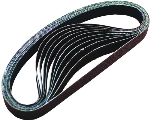 PG90 - 60 GRIT 3/8" X 13" SANDING BELT - 10PC