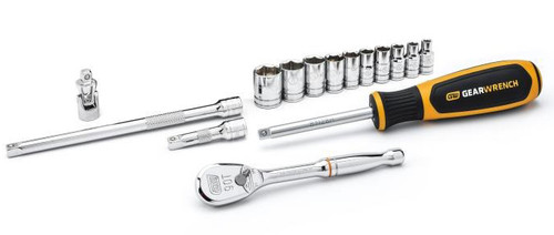 SET SKT 15PC 1/4DR 6PT