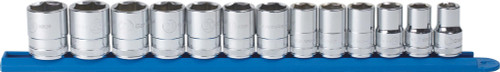 PG145 - SET SOCKET METRIC 1/2" DR 6PT 13PC