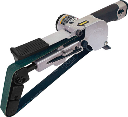 PG85 - PNEUMATIC TUBE & WELD BELT FINISH SANDER (3/4" X 20.5") W/ BELTS