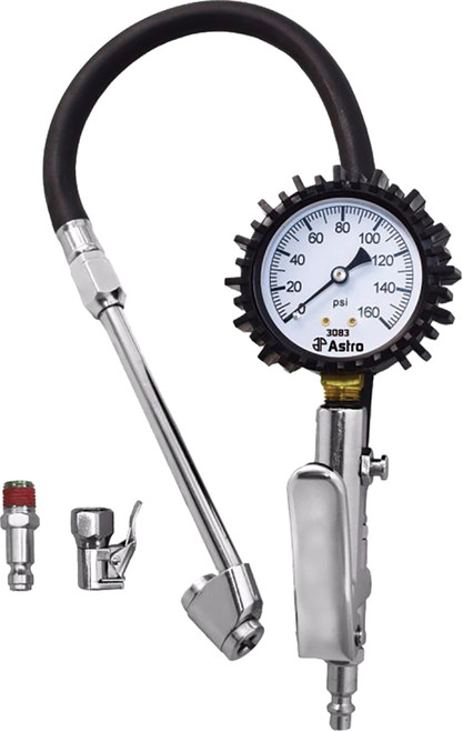 PG332 - 2.5" DIAL TIRE INFLATOR WITH LOCKING & DUAL CHUCKS