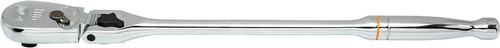 PG142 - 17" LONG 1/2" DR. TÊTE FLEXIBLE POLIE ENTIÈREMENT EN FORME DE Larme CLIQUET , 90 DENTS