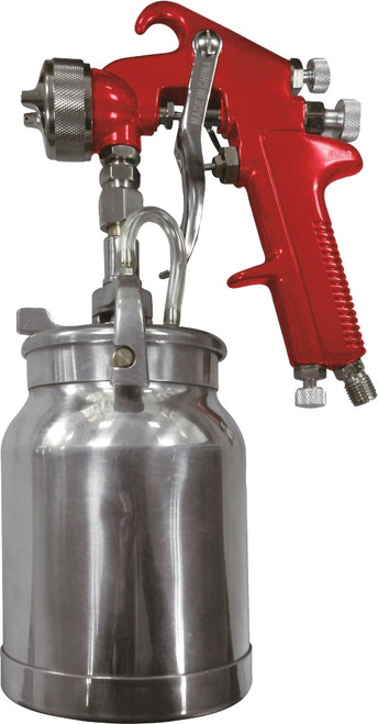 PG300 - PISTOLET PULVÉRISATEUR AVEC GOBELET - POIGNÉE ROUGE, BUSE DE 1,8 MM