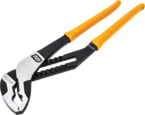PG174  -  16" PIT-BULL V-JAW TONGUE & GROOVE PLIERS  W/ DIPPED HANDLES