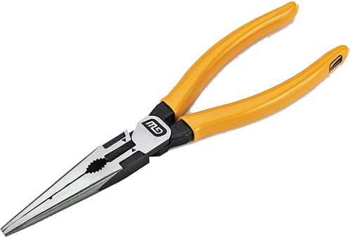 PG190 - 8" PIT-BULL CUSHION GRIP LONG NOSE PLIERS W/ WIRE CUTTER, AWG11