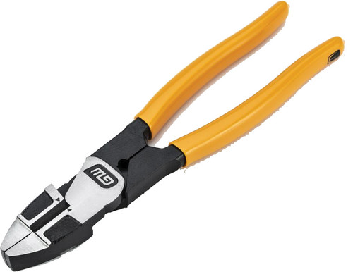 PG196 - 9.5" PITBULL DIPPED HANDLE LINEMAN'S PLIERS, AWG5