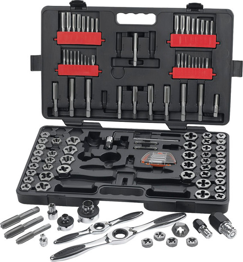 PG122 - GW 82812 SET TAP & DIE COMB RAT LRG 114PC