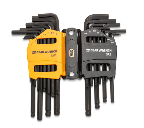 PG174 - 26-PC SAE/METRIC BALL END L-KEY SET, 0.05" – 3/8", 1.5MM – 10MM