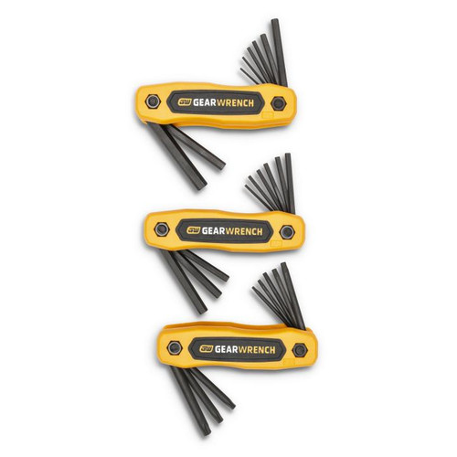 25PC SAE/METRIC TORX FOLDING HEX KEY SET