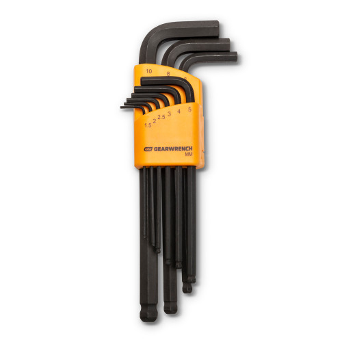PG167 - 9-PC METRIC BALL END HEX L-KEY SET, 1.5MM – 10MM