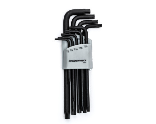 PG167 - 9-PC TORX® LONG ARM L-KEY SET, T8 – T40