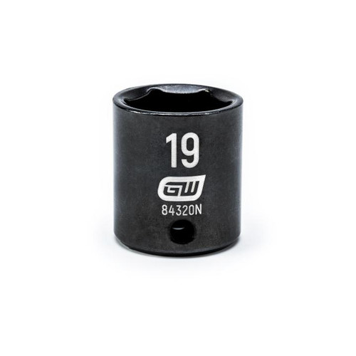 3/8"DRIVE 19MM STANDARD IMPACT SOCKET